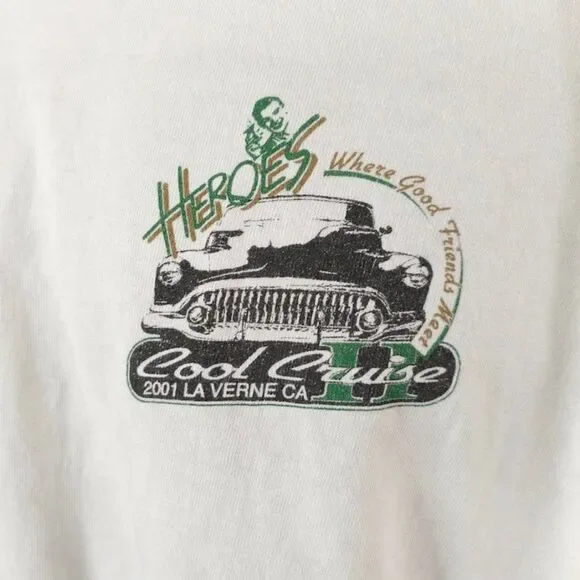 Car Show T Shirt Mens Size XL Vintage Y2K 2001 Cool Cruise II La Verne - Picture 3 of 7